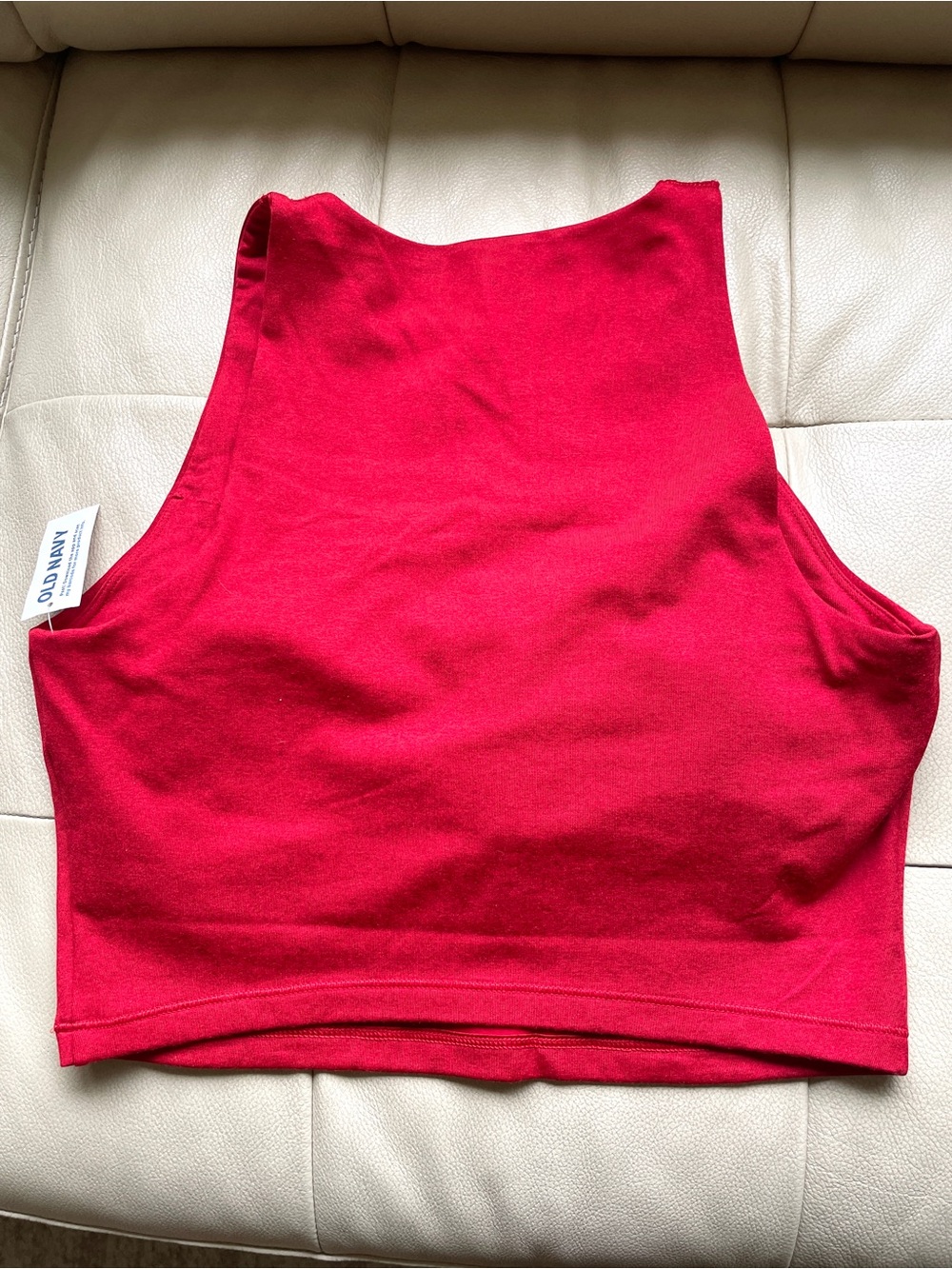 New With Tags 🏷️ Old Navy Bright Red Sleeveless Cropped Tank
